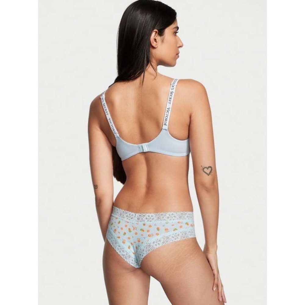 VICTORIA’S SECRET • Cotton Cheeky Panties with Lace Waist - Picture 3 of 3